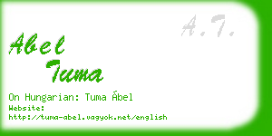 abel tuma business card